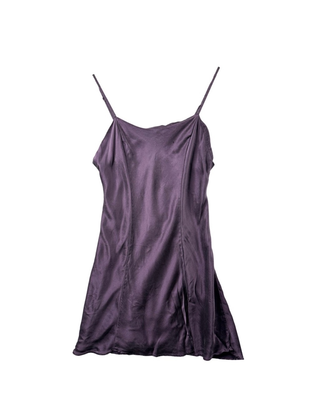 VINTAGE Victoria's Secret 100% SILK Slip Dress in Deep Plum